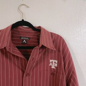 Antigua Texas A&M Button Up Shirt